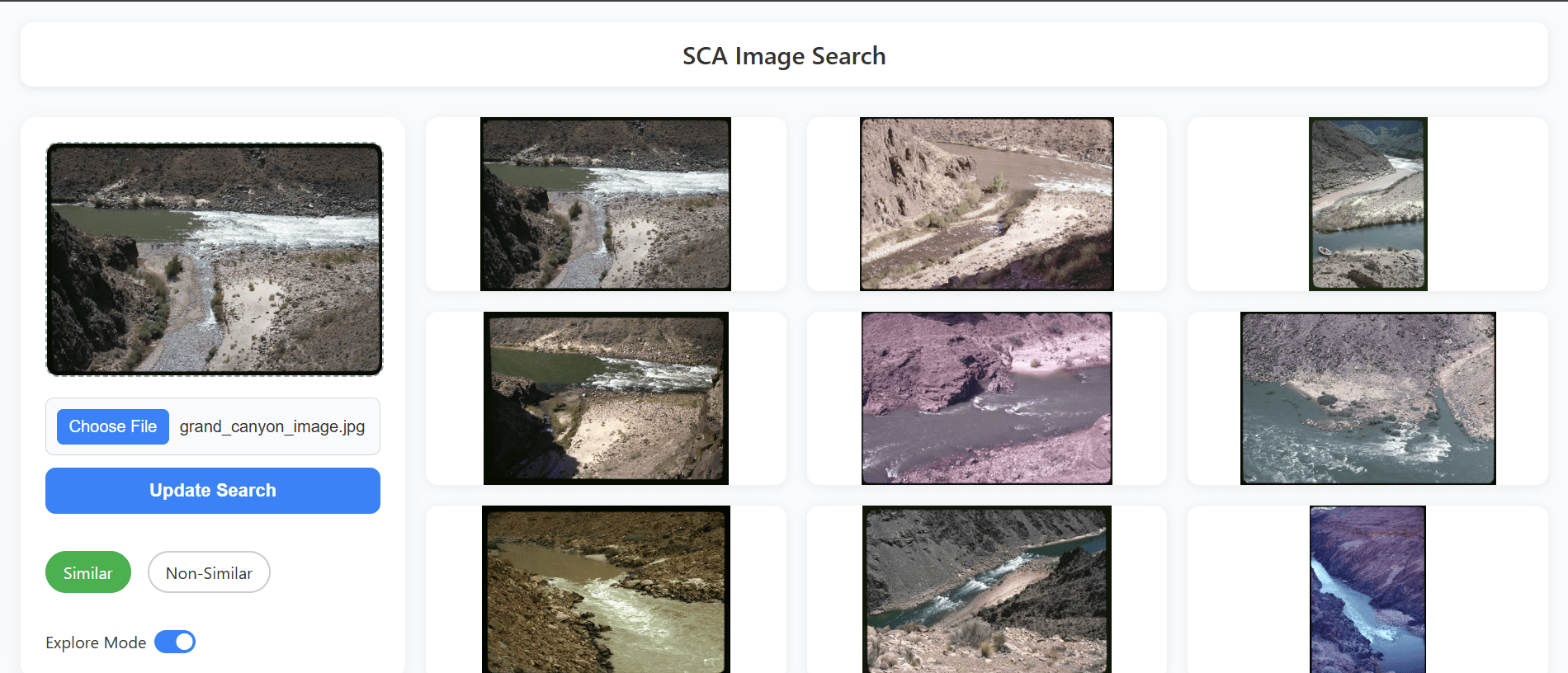 SCA Image Search (Cline Library)